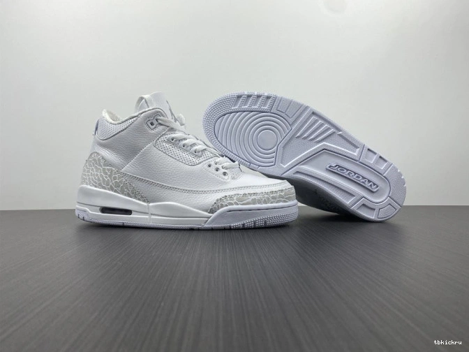 Cheap TBK Retro Air 'Triple 3 Jordan White' PS 429487-111 0717